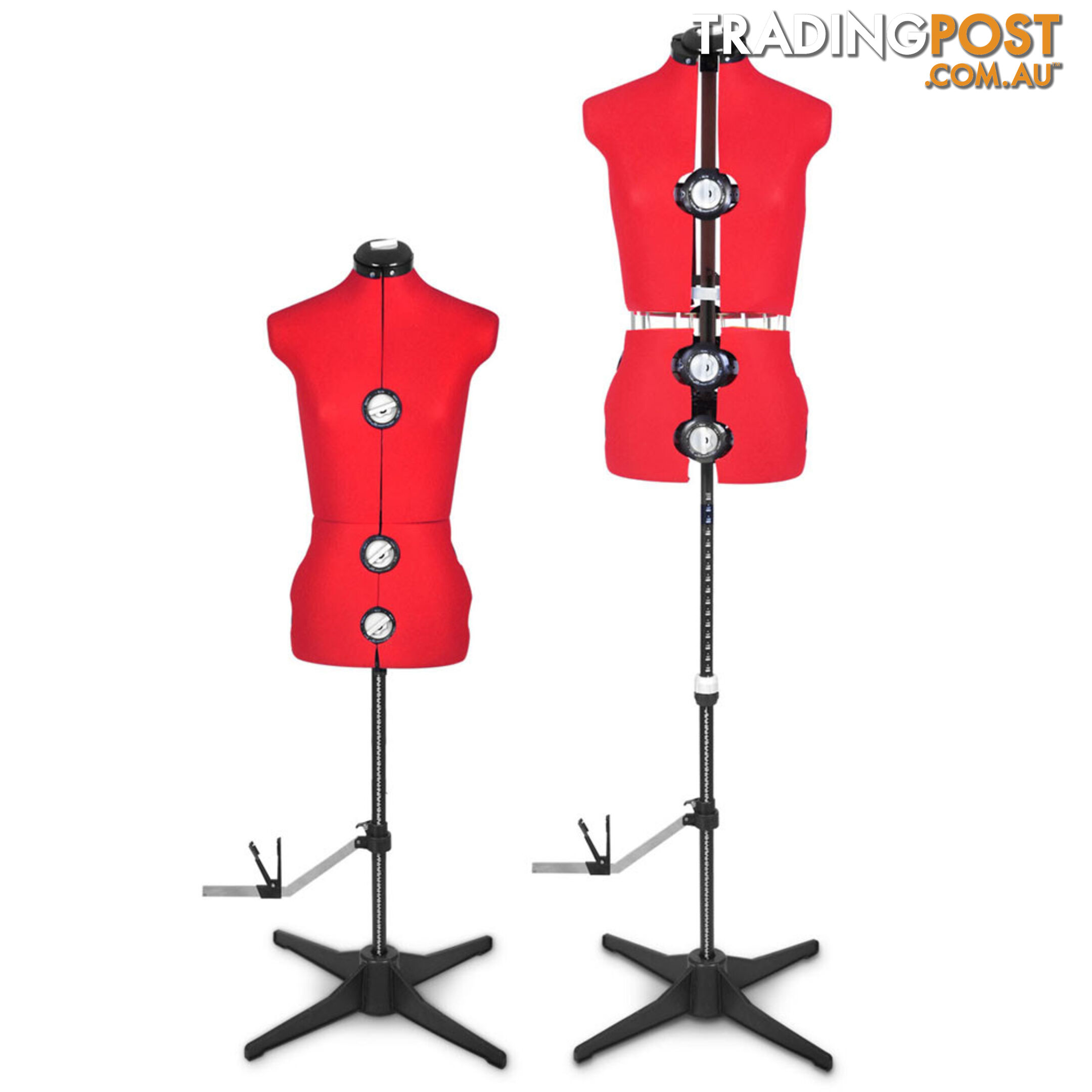 Adjustable Dressmaking Mannequin SZ8-14 - Red