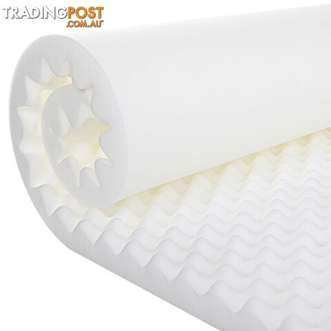 Deluxe Egg Crate Mattress Topper 5 cm Underlay Protector Queen