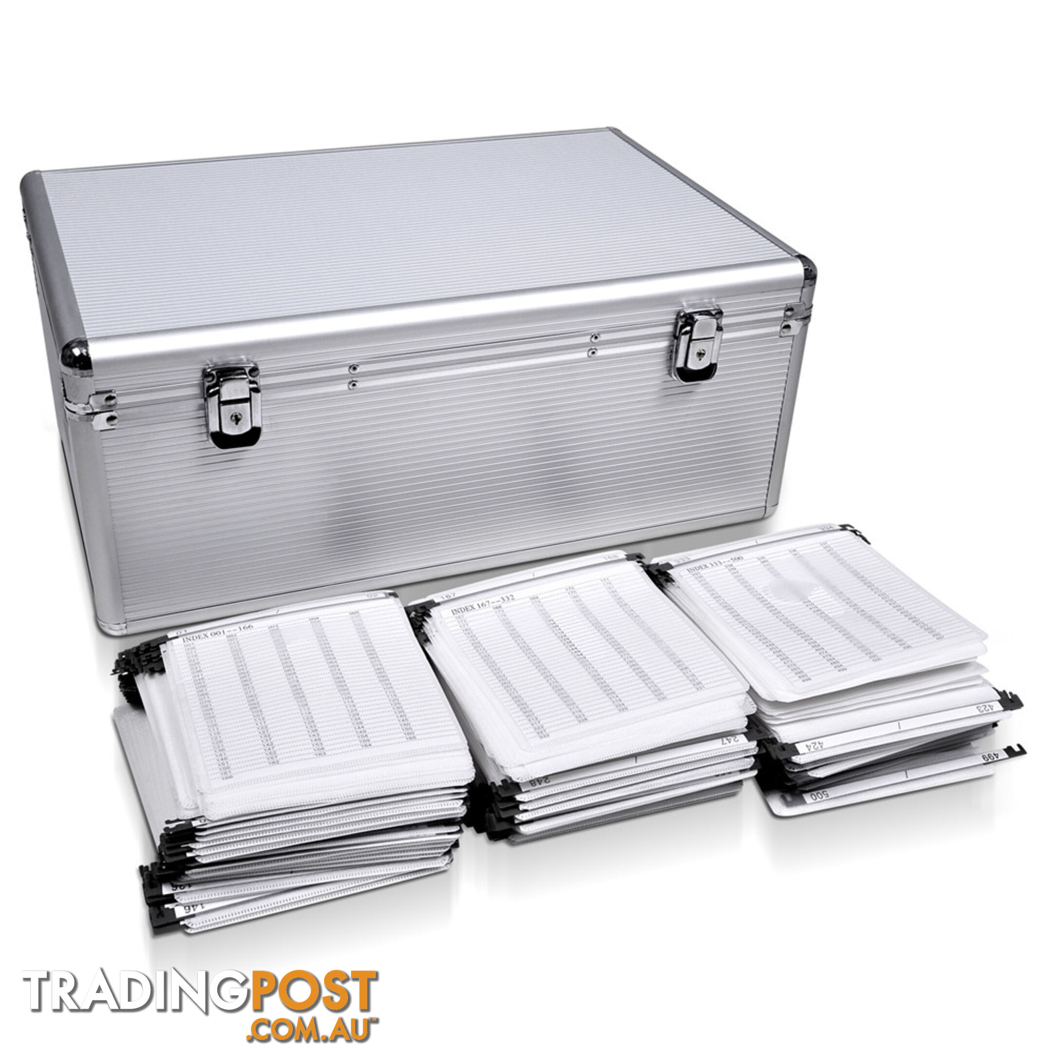 Aluminium CD DVD Bluray Storage Case Box 500 Discs SL