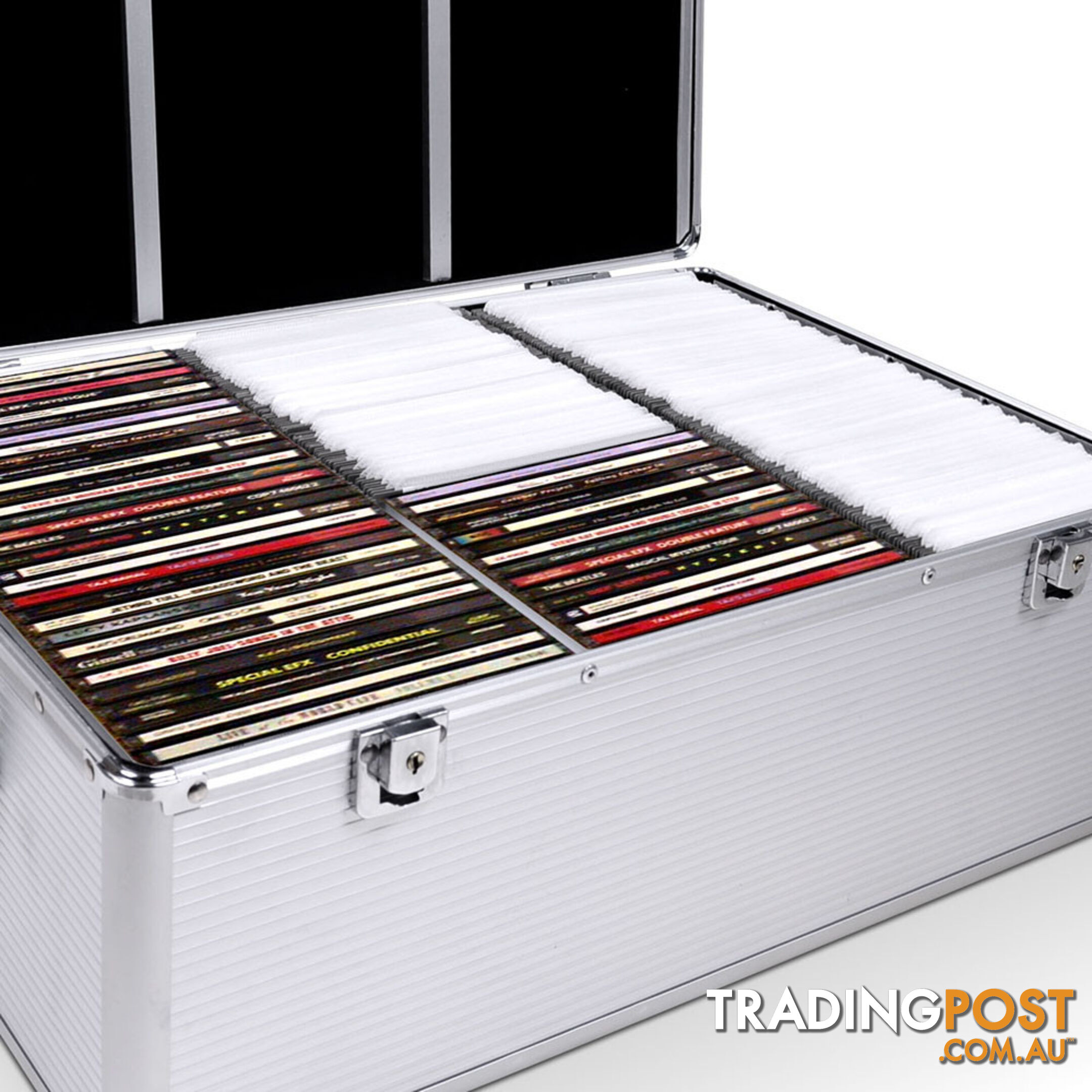 Aluminium CD DVD Bluray Storage Case Box 500 Discs SL