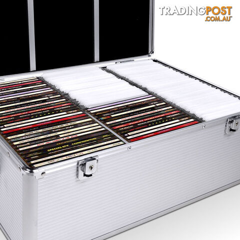 Aluminium CD DVD Bluray Storage Case Box 500 Discs SL