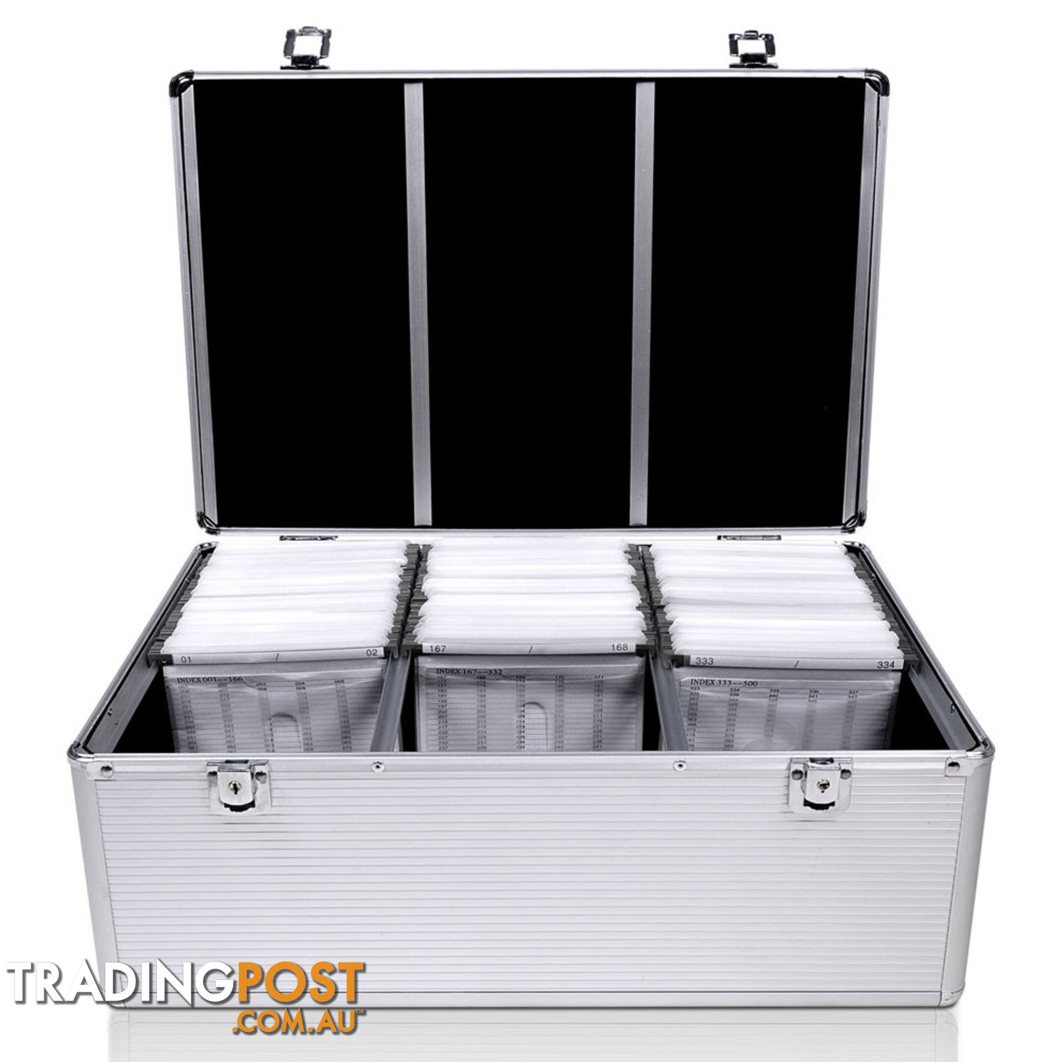 Aluminium CD DVD Bluray Storage Case Box 500 Discs SL