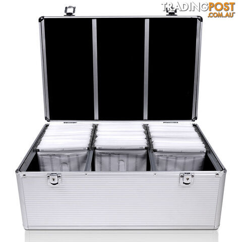 Aluminium CD DVD Bluray Storage Case Box 500 Discs SL