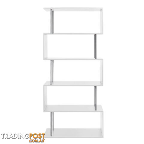 5 Tier Display/Book/Storage Shelf Unit White