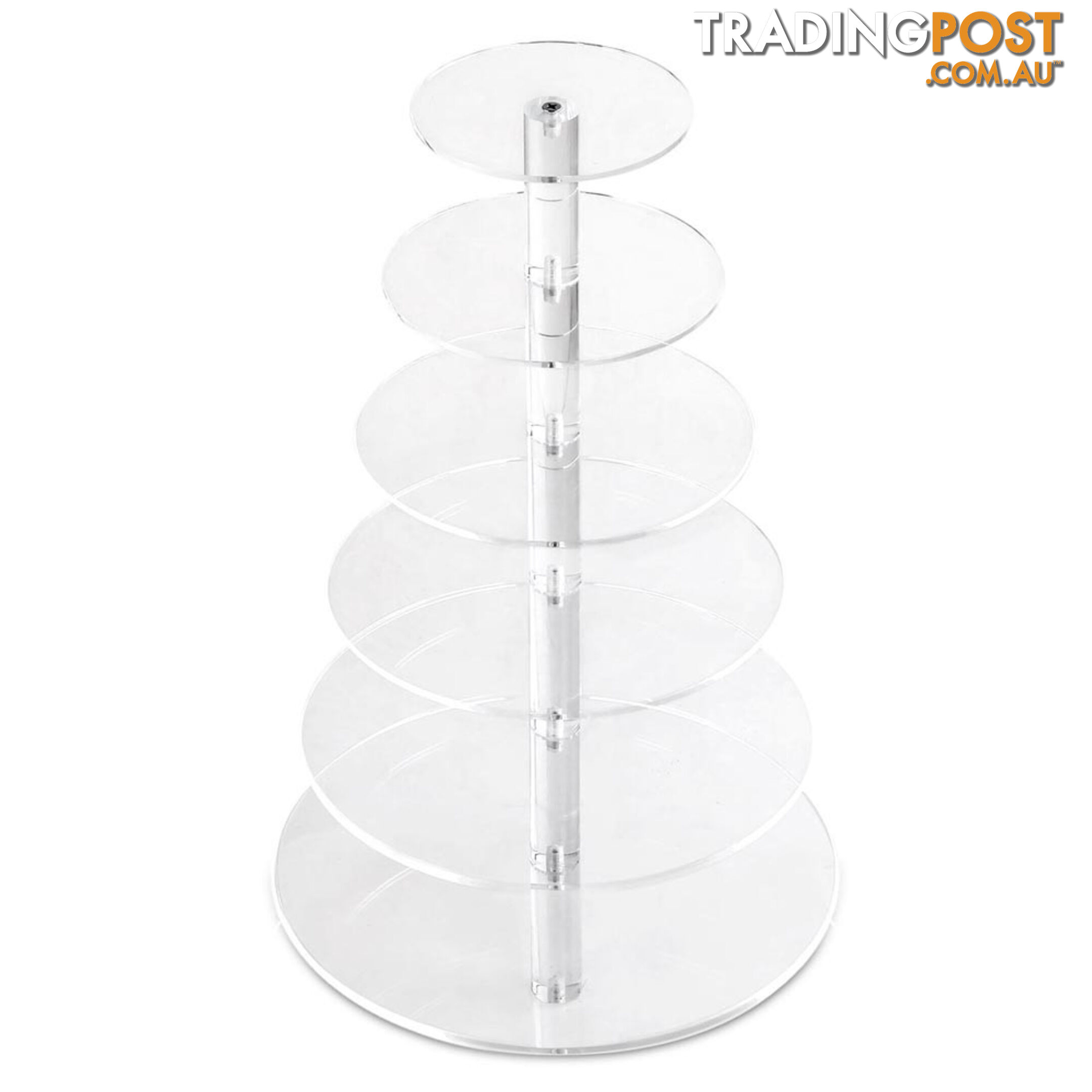 6 Tier Clear Acrylic Cake Stand 53CM