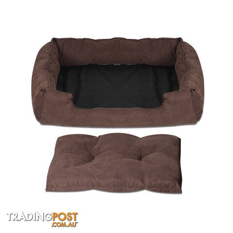 Faux Suede Washable Dog Bed - Medium