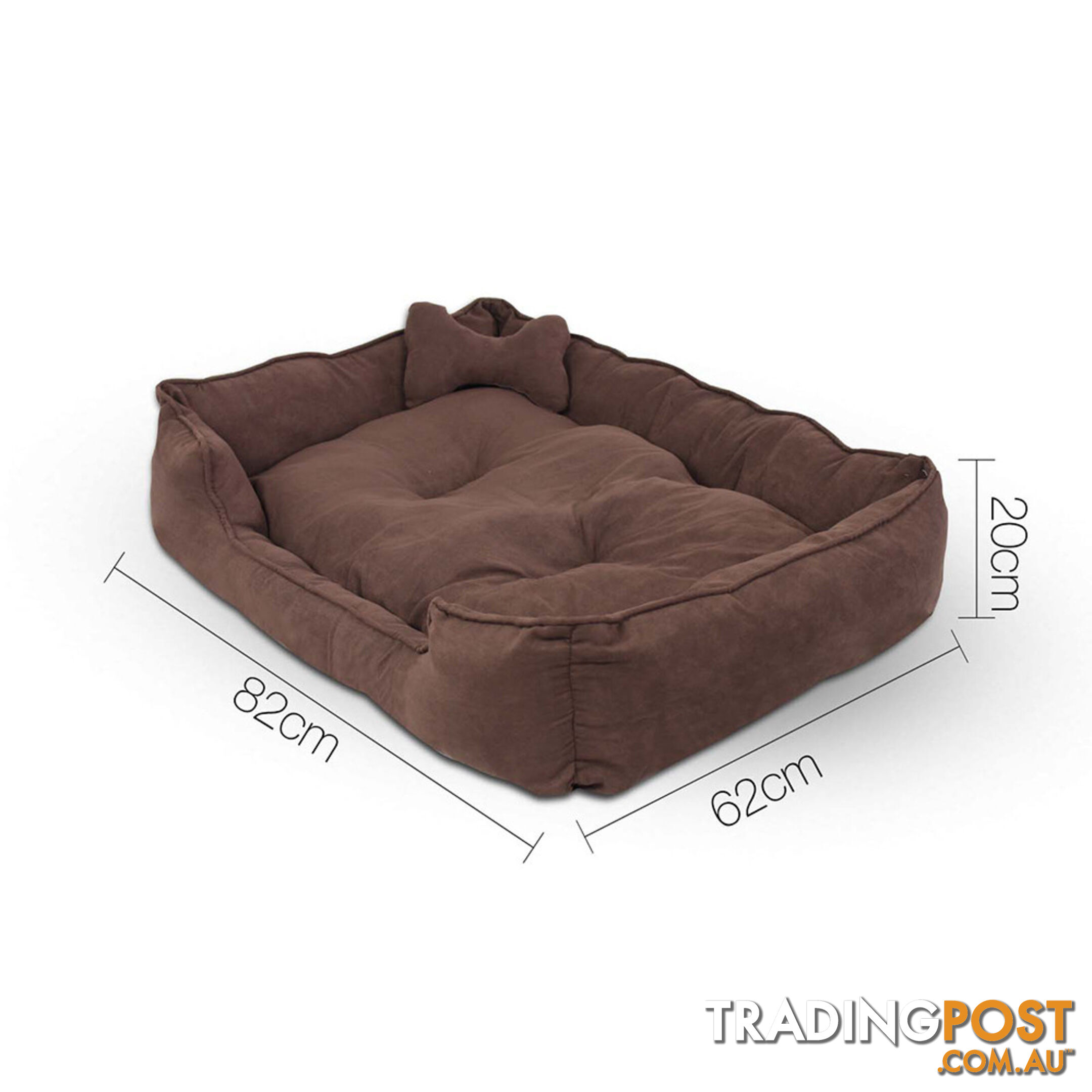 Faux Suede Washable Dog Bed - Medium