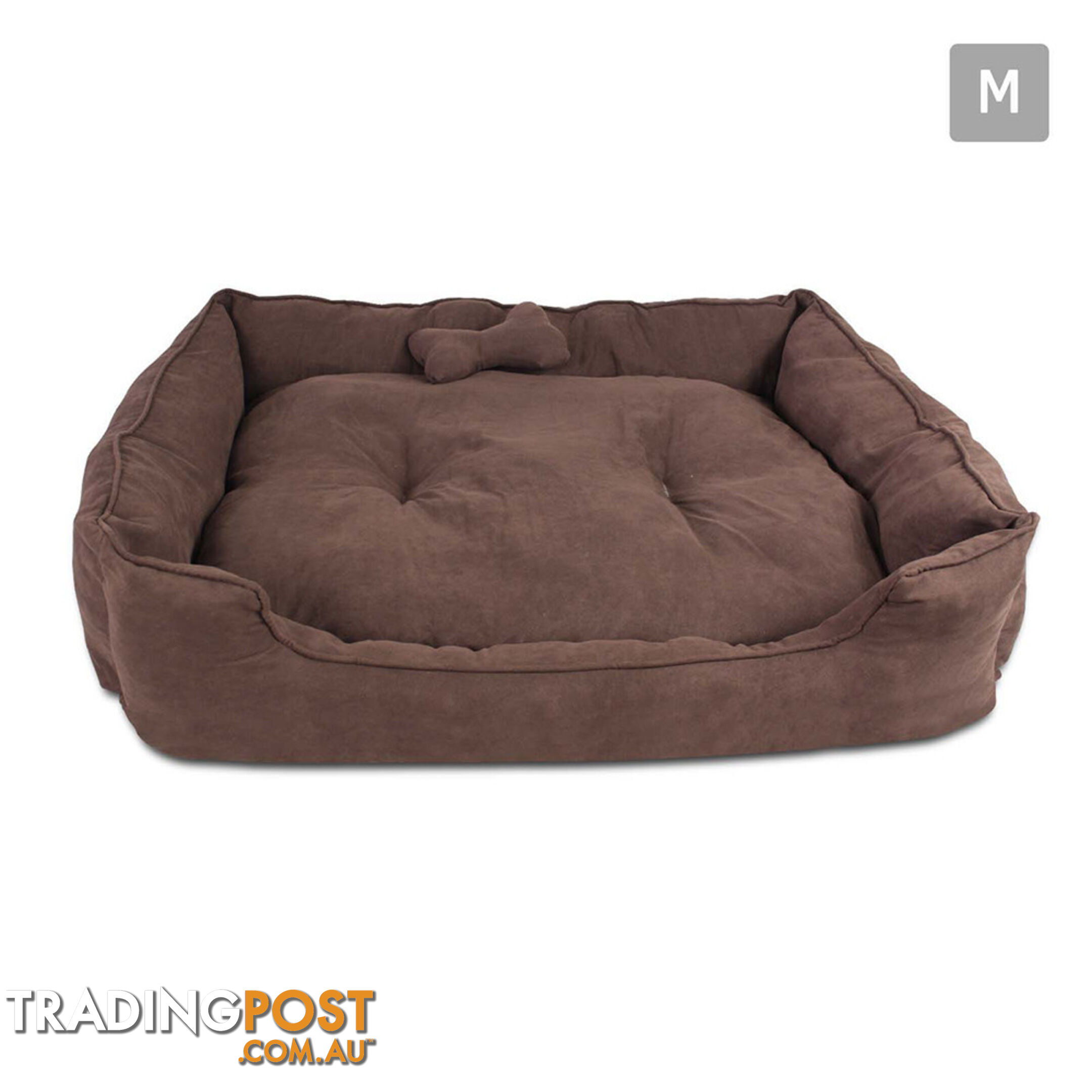 Faux Suede Washable Dog Bed - Medium