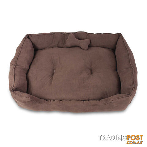 Faux Suede Washable Dog Bed - Medium