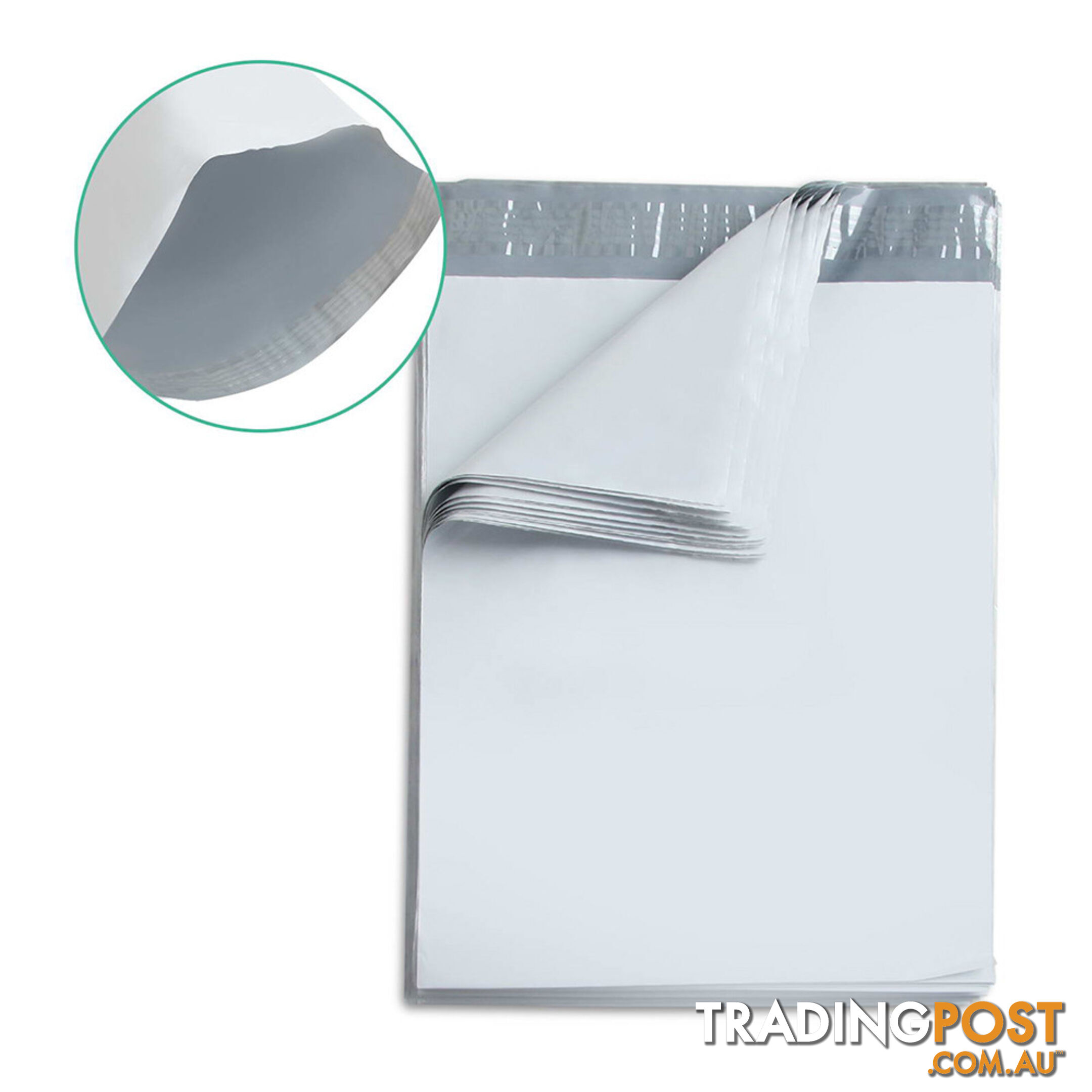 Set of 100 Poly Mailer Bags - 350 x 480mm