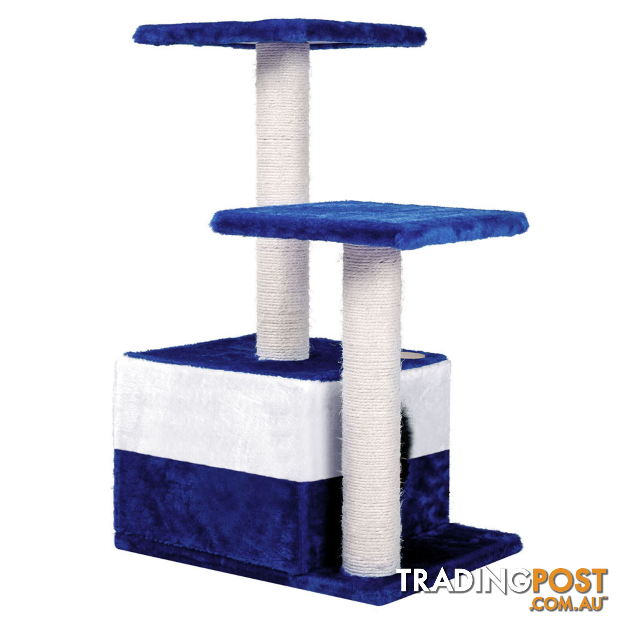 Cat Scratching Poles Post Furniture Tree House Blue