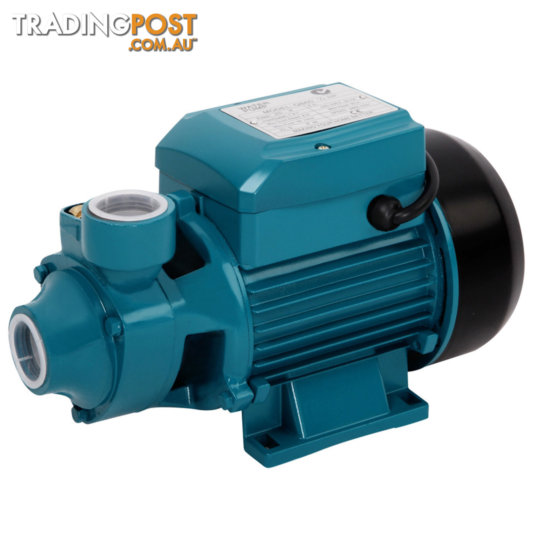 Electric Clean Water Pump 35L/Min 1/2/HP