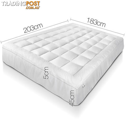 Bamboo Pillowtop Mattress Topper 5cm - King