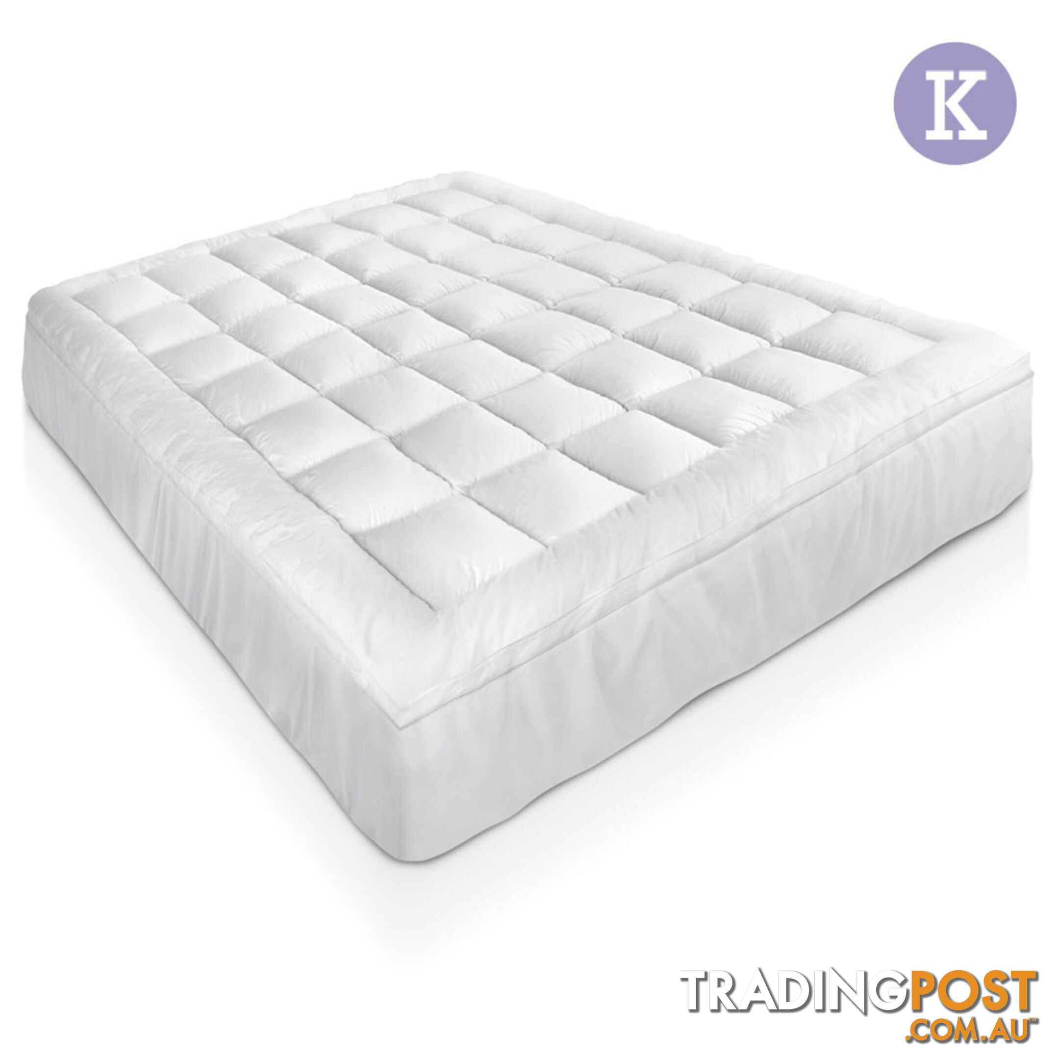 Bamboo Pillowtop Mattress Topper 5cm - King