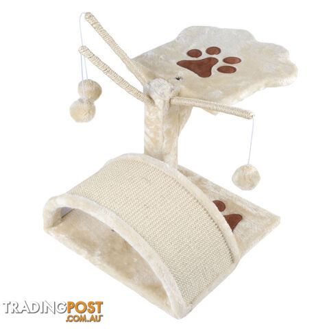 Cat Scratching Poles Post Furniture Tree House Beige