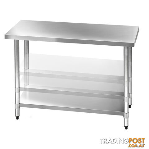 304 Stainless Steel Kitchen Work Bench Table 1219mm