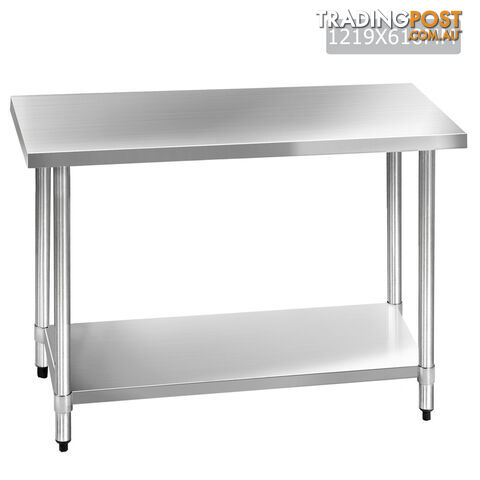 304 Stainless Steel Kitchen Work Bench Table 1219mm