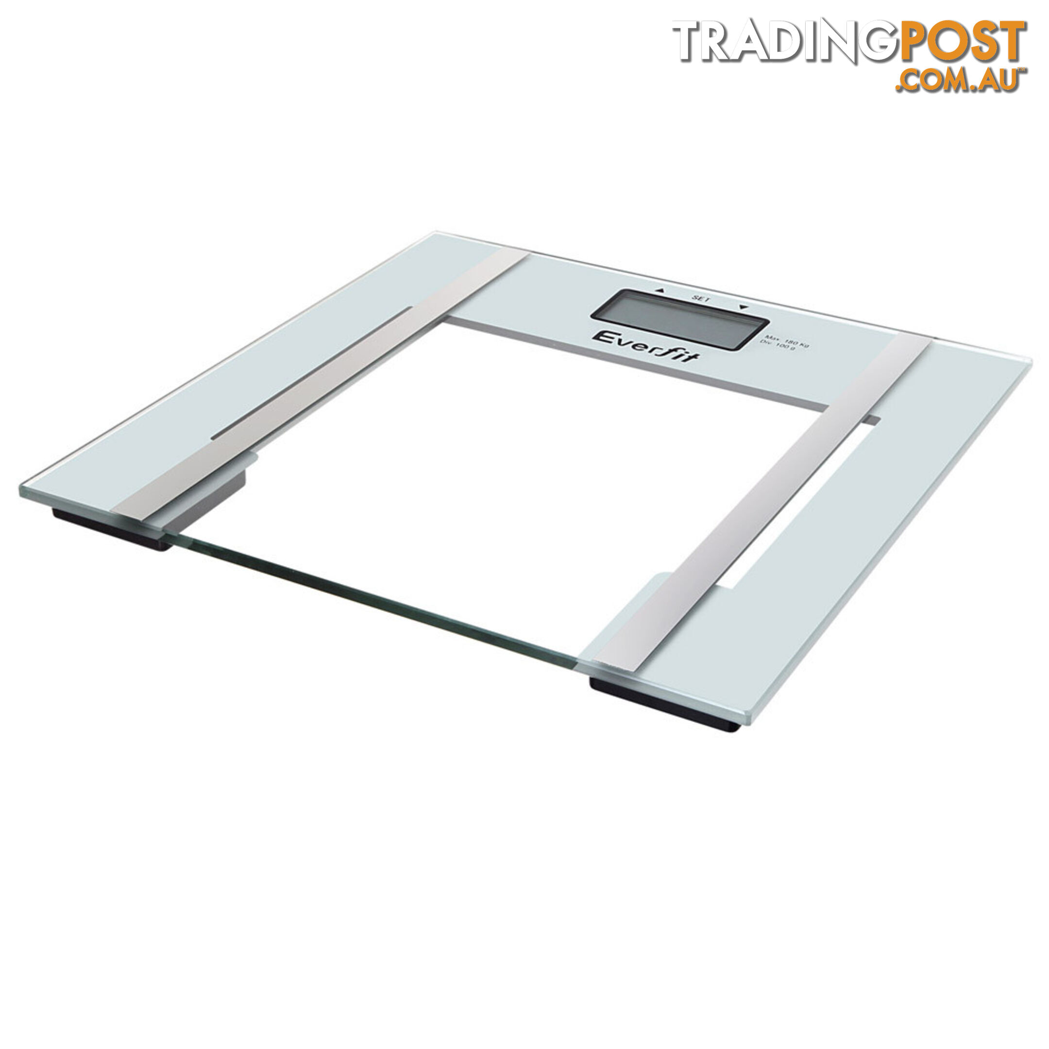 Electronic Digital Body Fat & Hydration Bathroom Glass Scale White