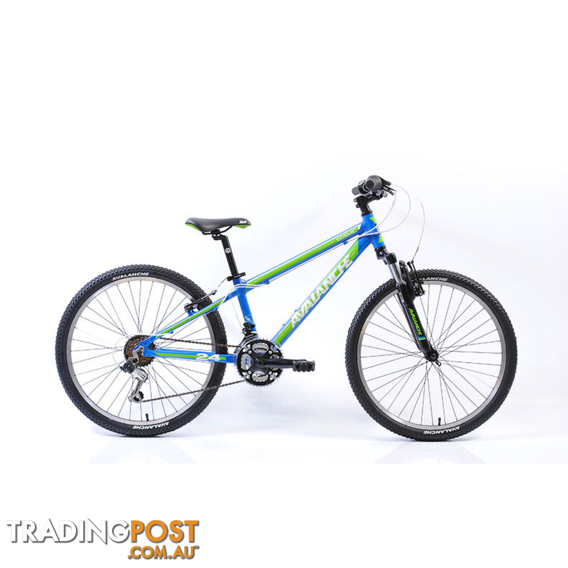 Avalanche Cosmic 24 Boys Bicycle Blue/Green