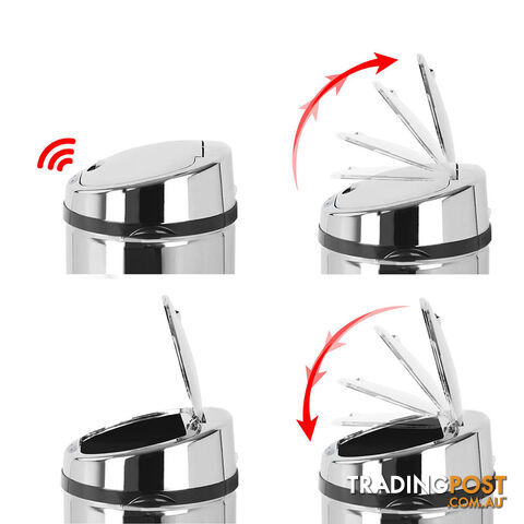 Stainless Steel Motion Sensor Rubbish Bin 58L - photo 4 of 9