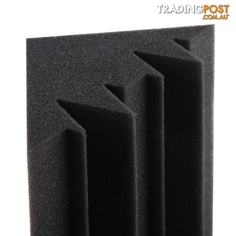 Set of 20 Studio Wedge Acoustic Foam Black 30 x 30cm