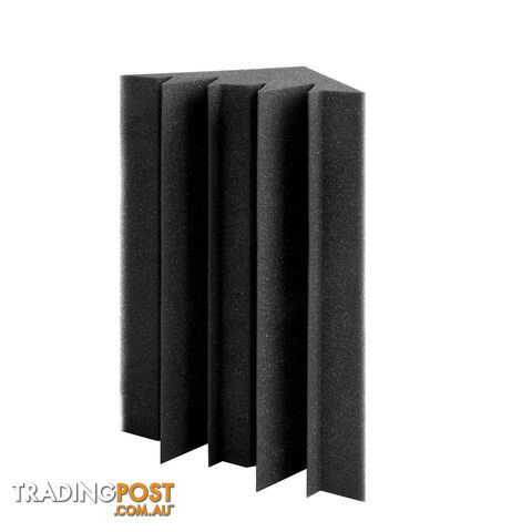 Set of 20 Studio Wedge Acoustic Foam Black 30 x 30cm