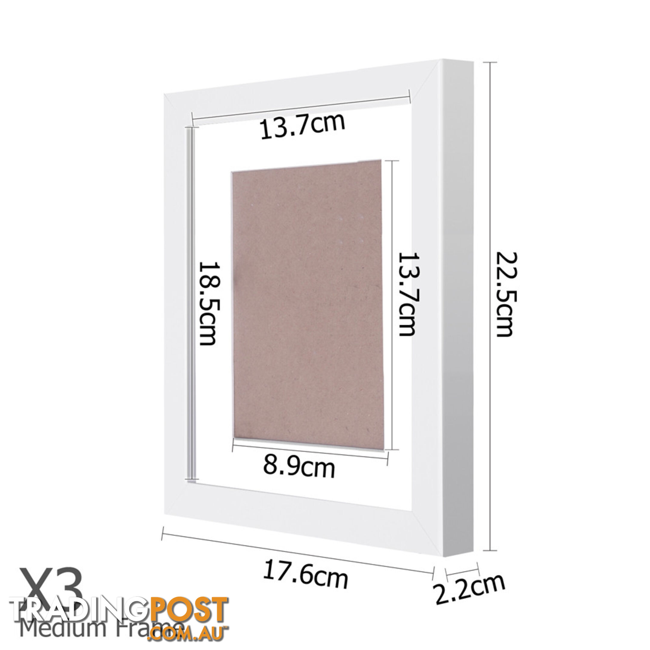 11 pcs Photo Frames Set Wall White