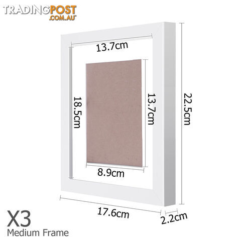 11 pcs Photo Frames Set Wall White