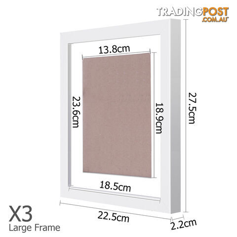 11 pcs Photo Frames Set Wall White