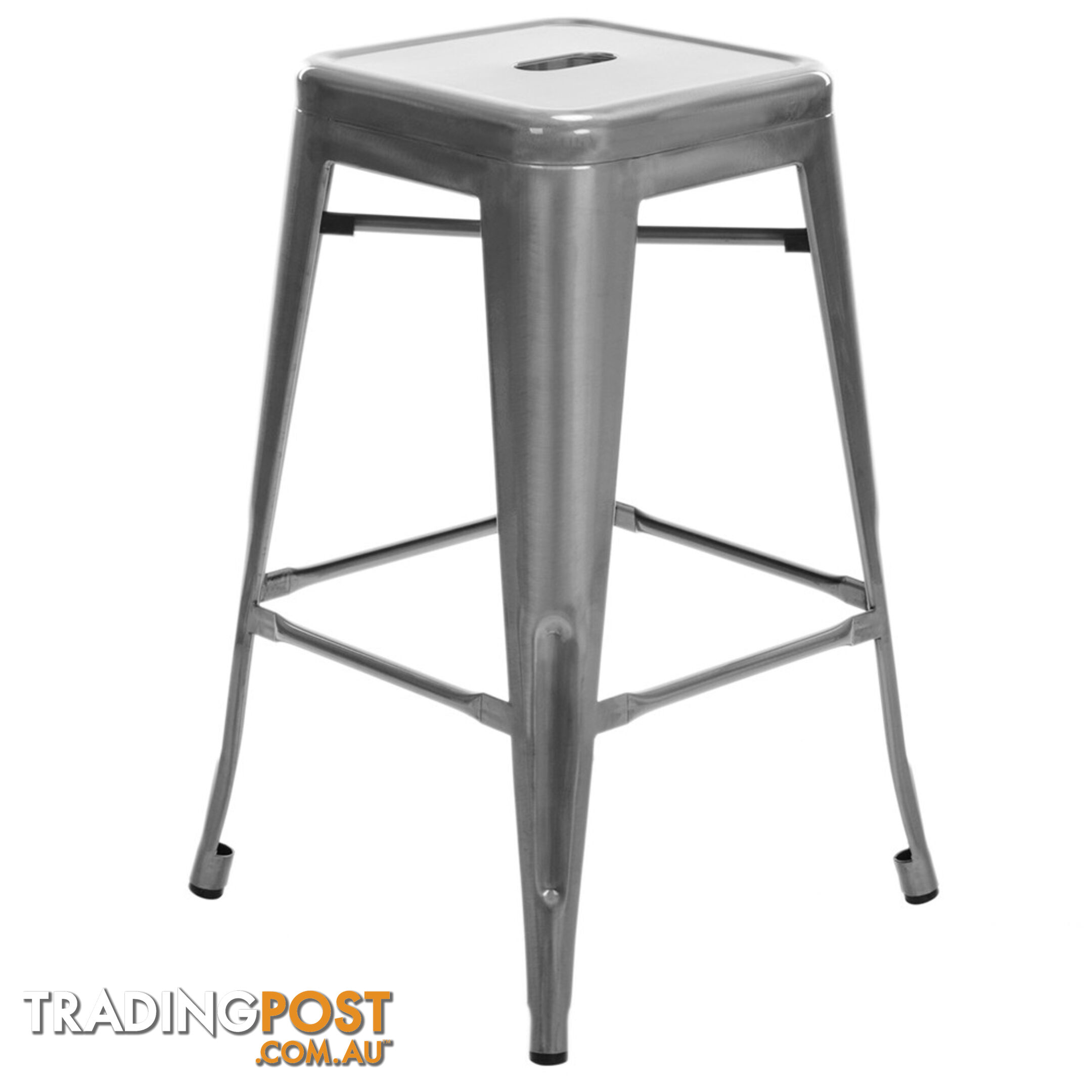 Set of 4 Replica Tolix Kitchen Bar Stool 66cm White