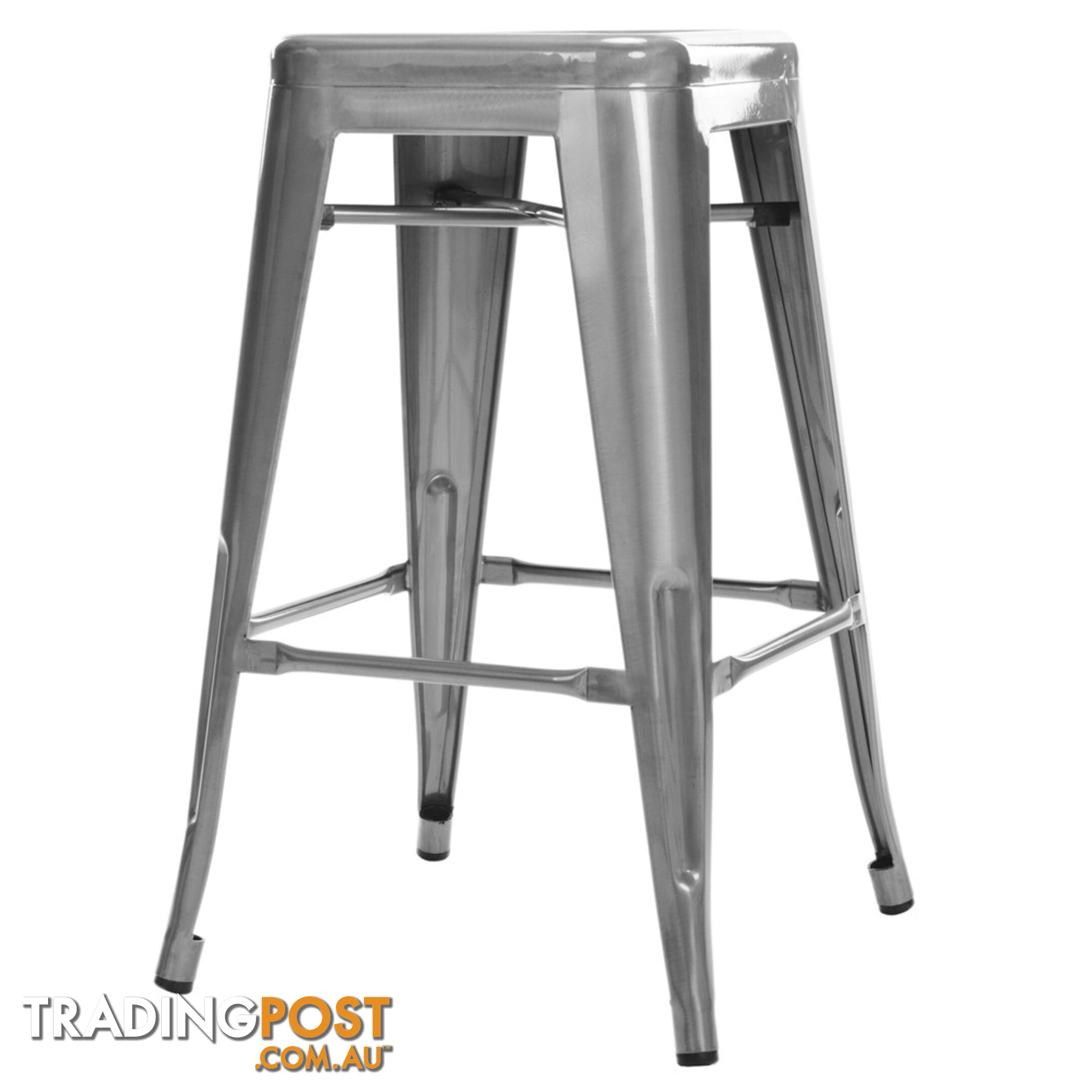 Set of 4 Replica Tolix Kitchen Bar Stool 66cm White