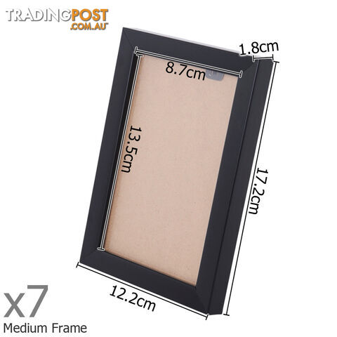 26 pcs Photo Frames Set Wall Black