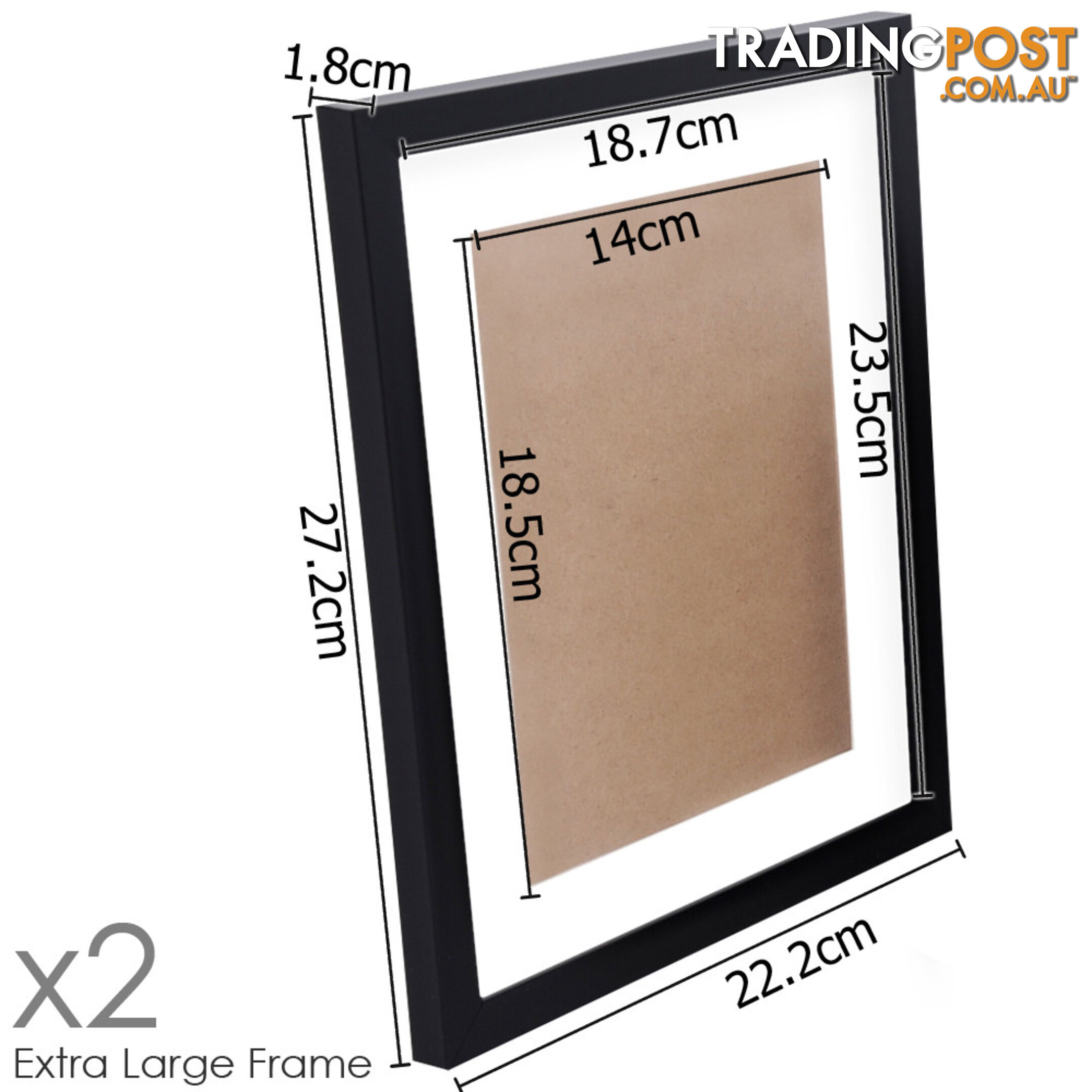 26 pcs Photo Frames Set Wall Black