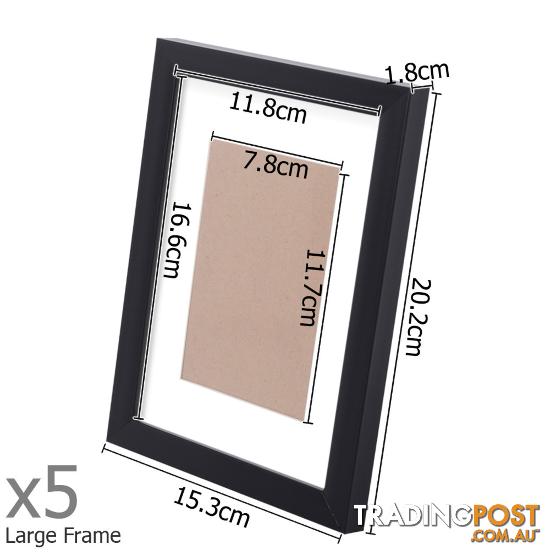 26 pcs Photo Frames Set Wall Black