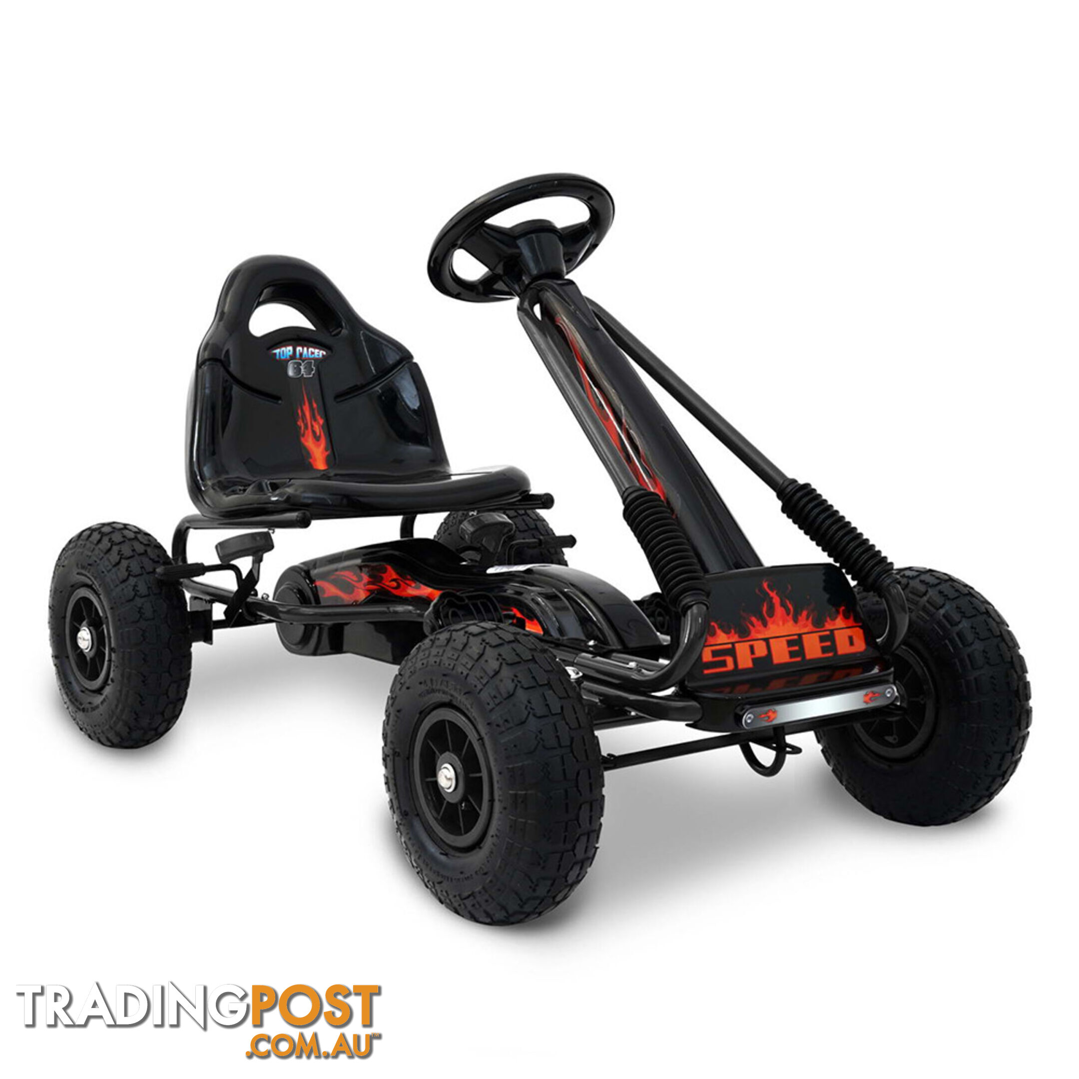 Kids Pedal Go Kart - Black