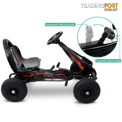 Kids Pedal Go Kart - Black