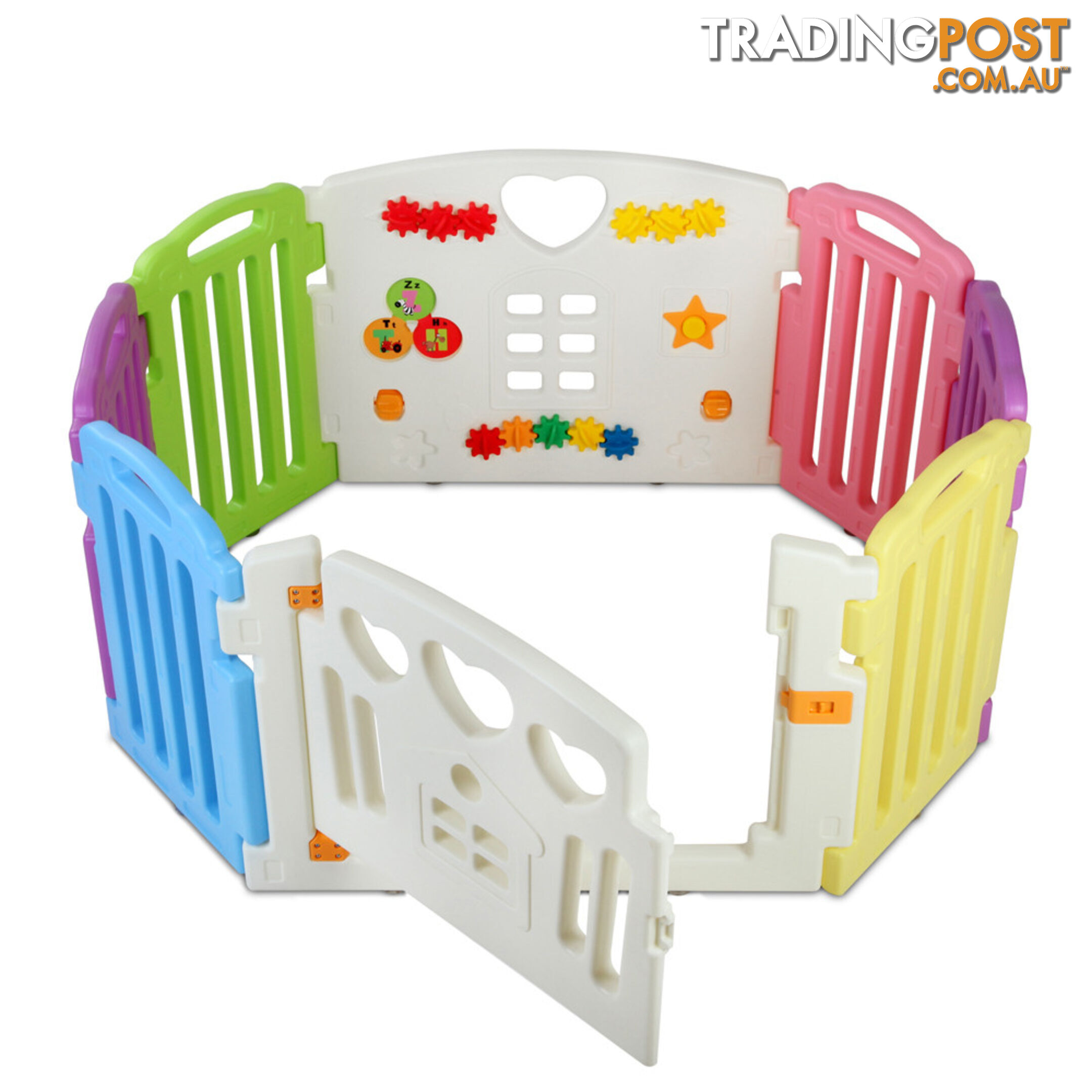 8 Panels Interactive Baby Playpen