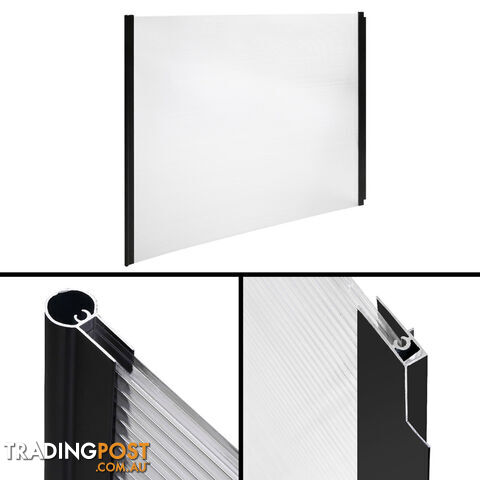 DIY Window Door Awning Cover Transparent 100 x 200cm