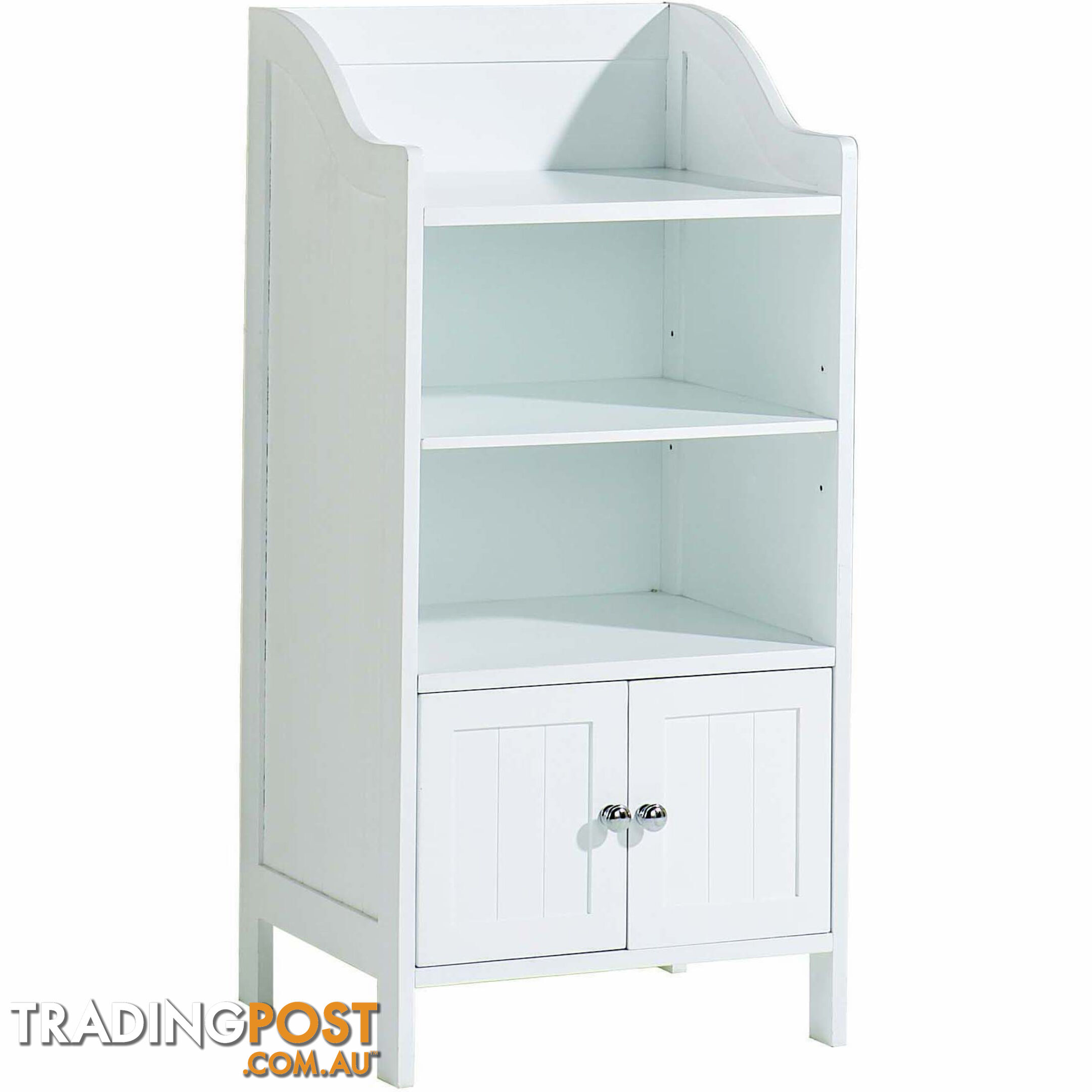 Grace 2 Door Deluxe Cupboard in WHITE