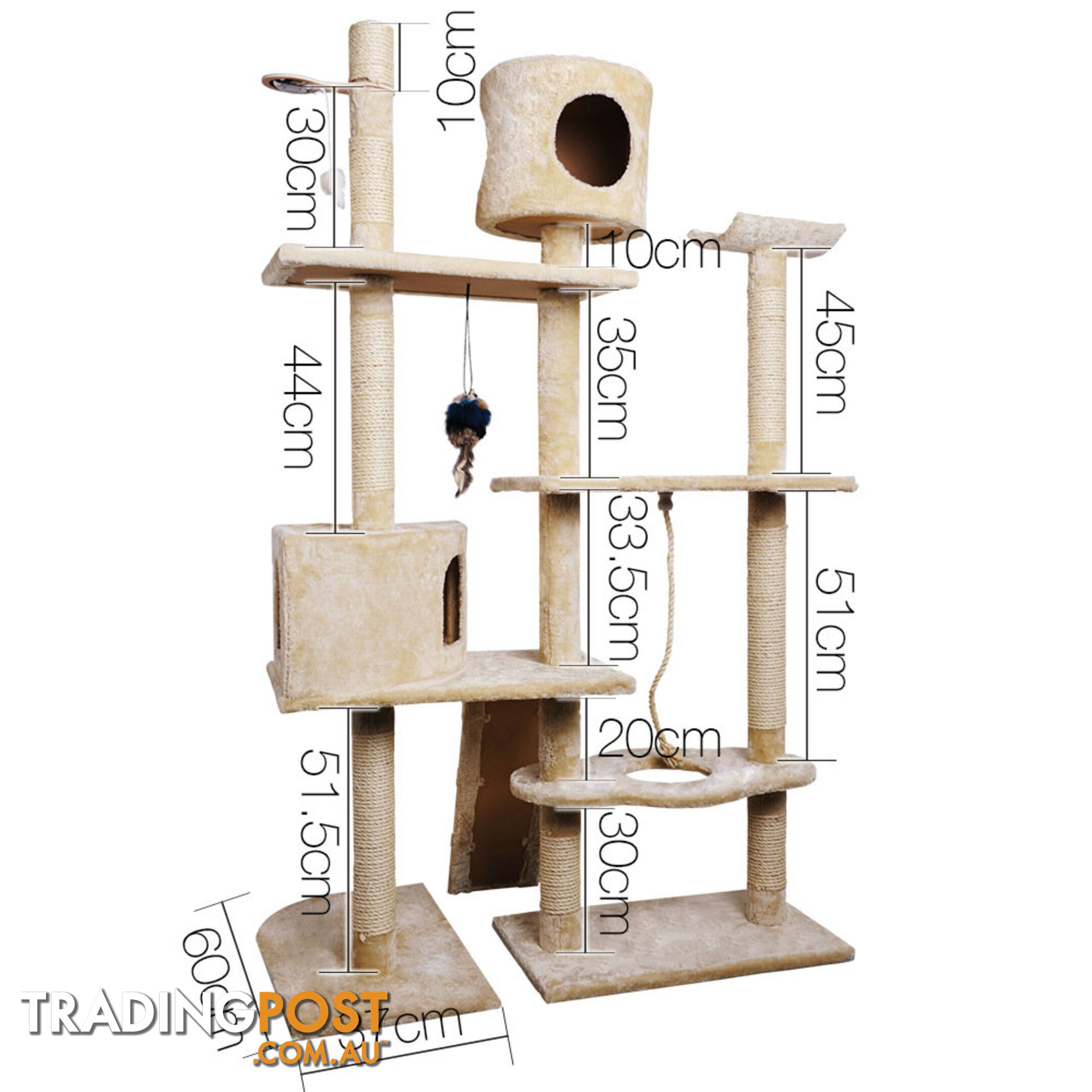 Large Cat Tree 170cm Beige