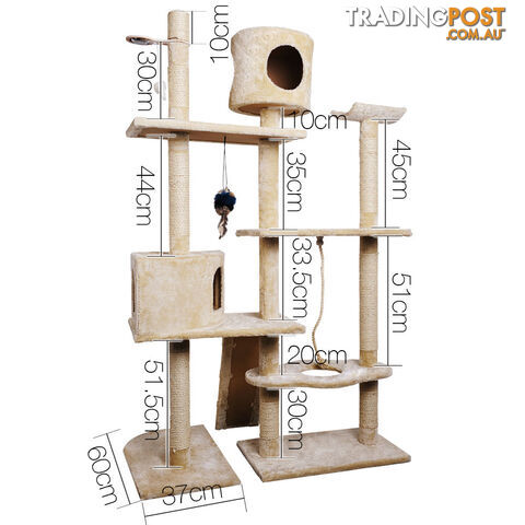 Large Cat Tree 170cm Beige