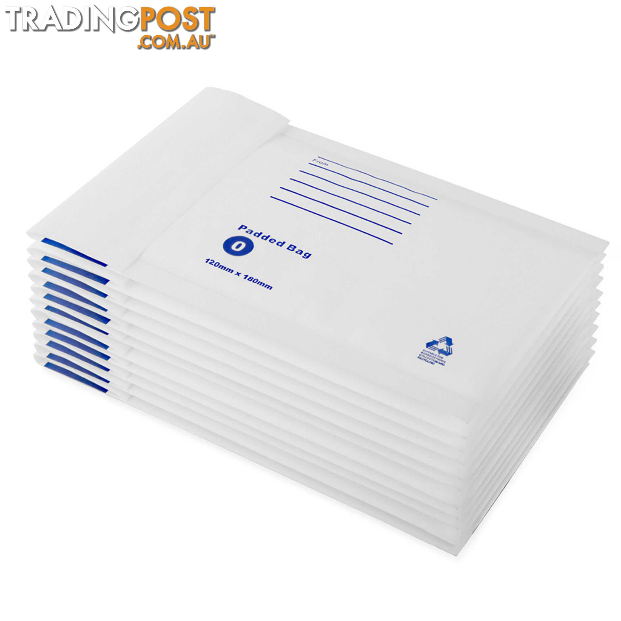 Set of 200 Bubble Padded Mailer Bag - 160mm x 230mm