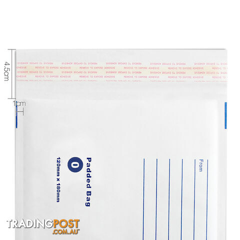 Set of 200 Bubble Padded Mailer Bag - 160mm x 230mm