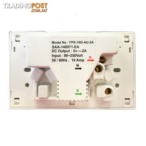 10A Double Australian USB Power Point Power Supply Wall Plug 2 Socket Switch