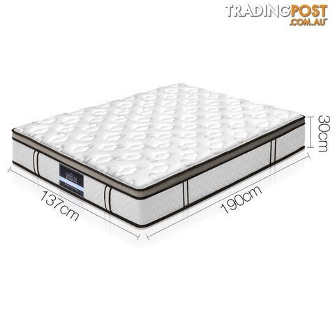 Latex Euro Top Pocket Spring Mattress Back Support Double