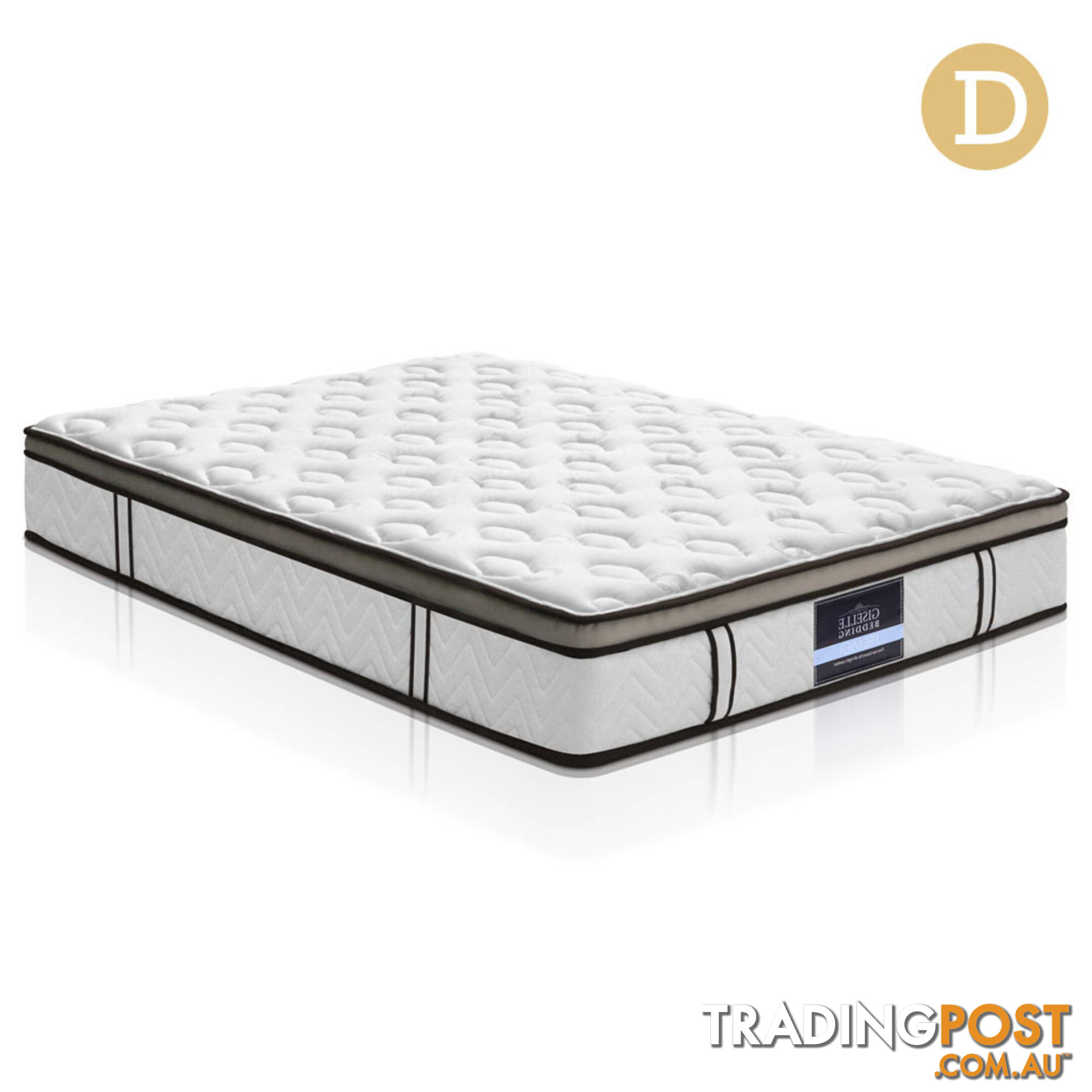 Latex Euro Top Pocket Spring Mattress Back Support Double