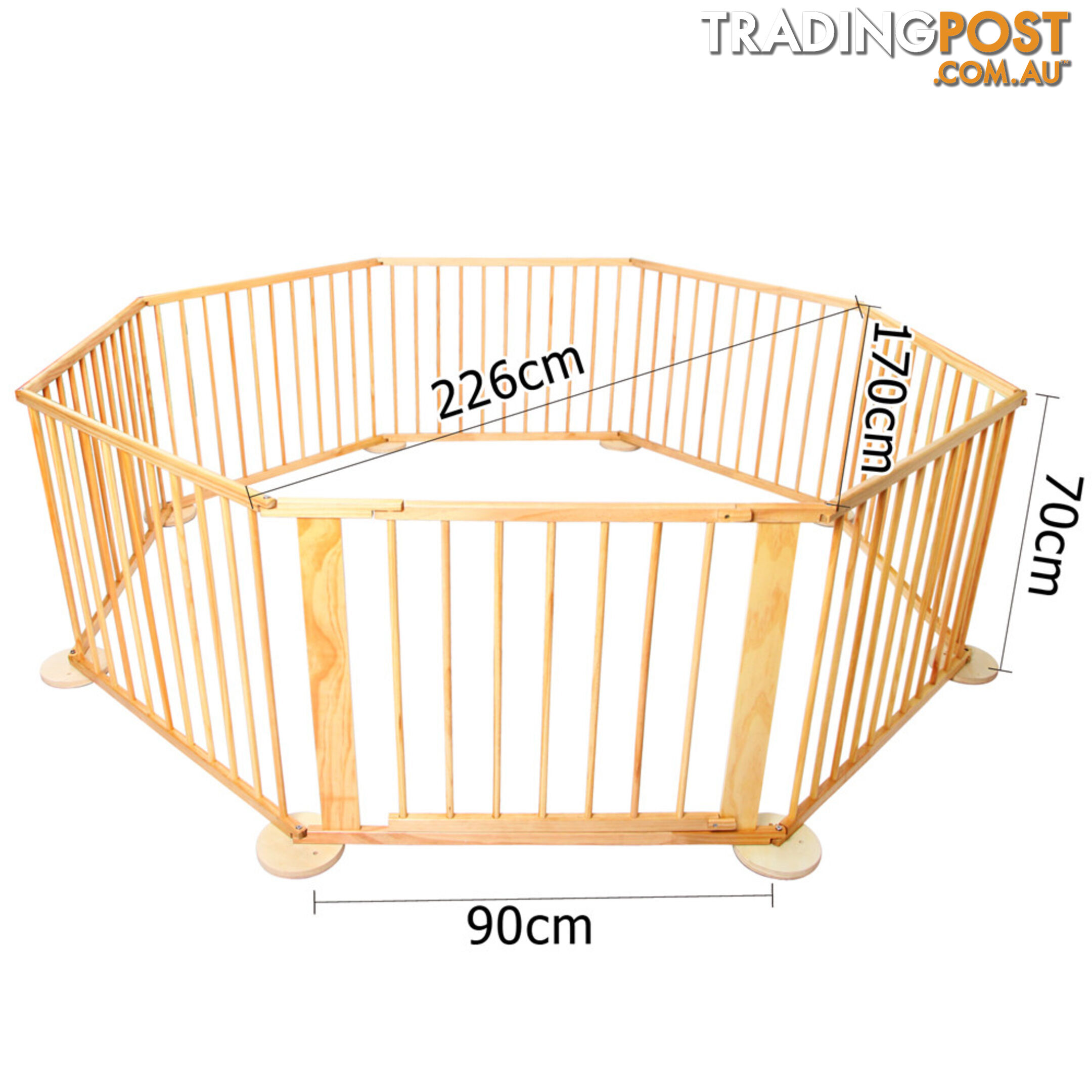 Baby Natural Wooden Playpen