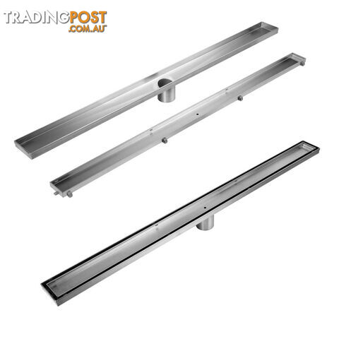 Tile Insert Stainless Steel Shower Grate Drain Floor Bathroom 1200mm