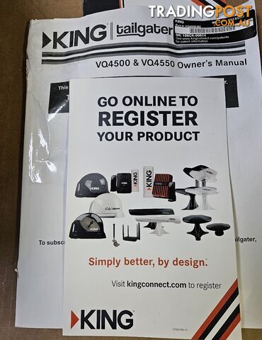 KING Dish Tailgater Portable Automatic Satellite TV System Model VQ4550 - photo 4 of 8