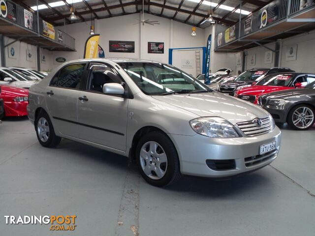 2005 TOYOTA COROLLA ASCENT ZZE122R 4D SEDAN